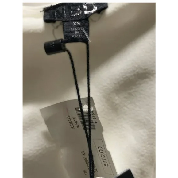 REVOLVE NBD Skirt Women X Small White Glam Cutout Straight Solid Zip Pencil Mini - Picture 6 of 9